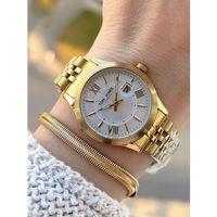 Tom Jones Çelik Kordon Kararma Renk Atma Yapmaz 3 Atm Suya Dayanıklı Kadın Kol Saati BTJ.YN10105.2