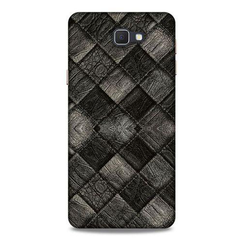 Samsung Galaxy J7 Prime Kılıf Patchwork (25) Antişok Kapak Siyah Gri