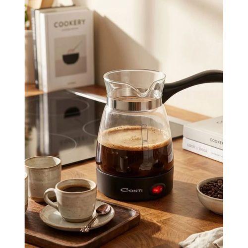 Cam Kahve Makinesi 650w 0.5 Litre 5 Fincan Kapasiteli Elektrikli Türk Kahvesi Makinesi