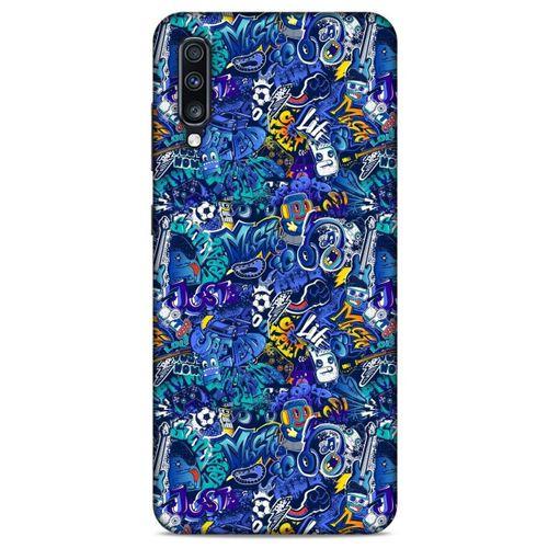 Graffitix (2) Desenli Silikon Kapak Samsung Galaxy A70 Kılıf