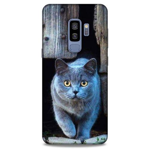 Lopard Samsung Galaxy S9 Plus Uyumlu Kılıf Kediler (48) Bumper Kılıf Duman