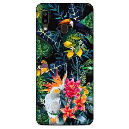 Samsung Galaxy A20 Uyumlu Kılıf Yeşil Delisi (31) TPU Kılıf Kuşkonmaz yeşili