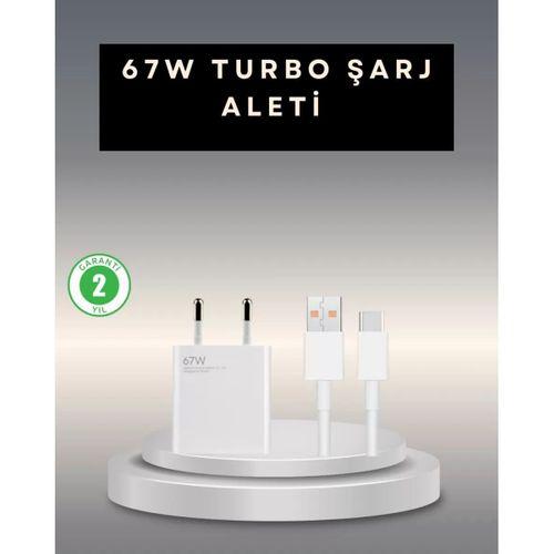 67 Watt Type C Şarj Adaptörü Poco X3 X4 X5 Pro Uyumlu