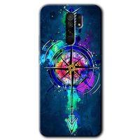 Xiaomi Redmi 9 Kılıf Baskılı Kapak - Gizemli Pusula +Tam Kaplayan Mat Seramik