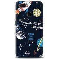 Oppo A5S Kılıf HD Baskılı Kılıf - Space Fun + Tam Ekran Koruyucu