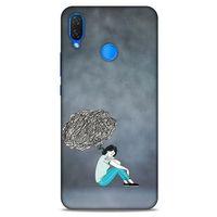 Huawei Psmart 2019 Kılıf Depresyon (5) Koruma Kabı Fuşya