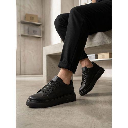 BA0247 Erkek Sneaker Günlük Casual Spor Ayakkabı Siyah Taban