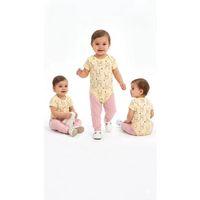 6/18 Ay Baskılı Zıbınlı Penye Bebek Takımı