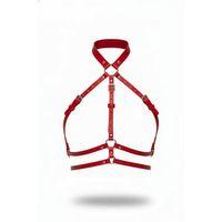 Kırmızı Kadın Kemer Deri Vücut Aksesuarı Tokalı - Brf119