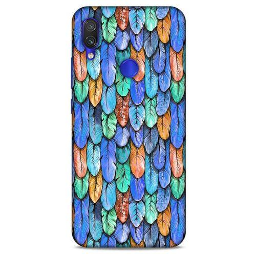 Xiaomi Redmi Note 7 Kılıf Desenli Özel Seri Tüyler (37) Silicone Cover