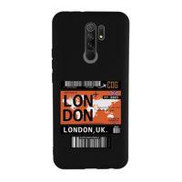 Xiaomi Redmi 9 Uyumlu London Ticket Desenli Premium Silikonlu Lansman Telefon Kılıfı