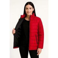 Bomber Mont Ceket – Su İtici Kumaş, Kapitone Astarlı, Fermuarlı, Kışlık - Kırmızı