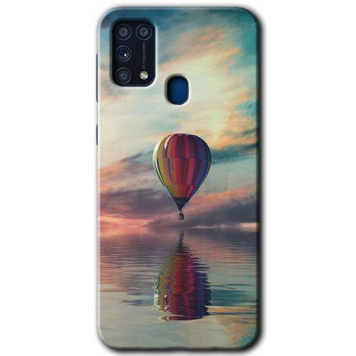 MRCİLETİSİM MRCİLETİSİM Samsung Galaxy M31 Kılıf HD Desen Baskılı Arka Kapak + Temperli Cam - Zeplin