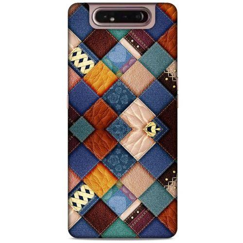 Samsung Galaxy A80 Kılıf Patchwork (31) TPU Kılıf Karışık Renkli