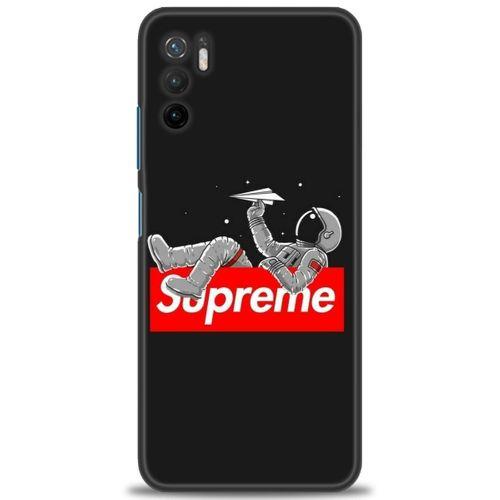 Xiaomi Redmi Note 10 5G Kılıf HD Baskılı Kılıf - Supreme + Tam Ekran Koruyucu