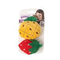 Pawise Örgü Kedi Oyuncağı Çilek - Ananas