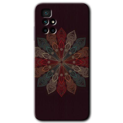 Potkal Hediye Fabrikası Xiaomi Redmi 10 Kılıf HD Desen Baskılı Arka Kapak - Mandala Flower Wal