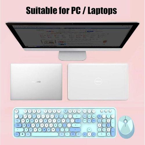 SepeteGelsin Mofii Sweet Mavi Kablosuz Klavye Mause Set