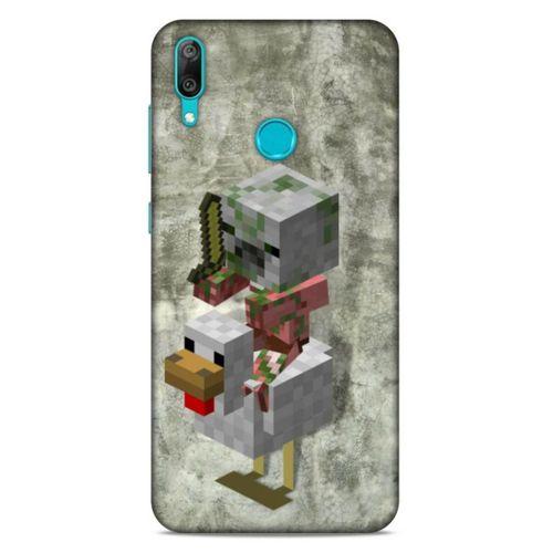 Lopard Huawei Y7 Prime 2019 Uyumlu Kılıf PiXel (43) Thin Fit Kılıf Tavuk MC