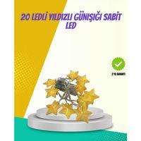 Dekoratif Yıldız Led Aydınlatma 20 Ledli 5 Metre Günışığı