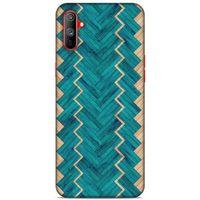 Lopard Oppo Realme C3 Uyumlu Kılıf Wood'X (36) Glitter Kılıf Desenli