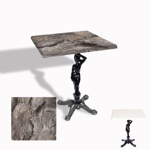 Dockers Çipa 1003 Döküm Ayak Kare Masa 60X60 cm - (Werzalit, Wermodin ve Allzalit Tabla) - Sydney