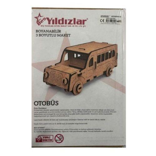 Yıldızlar Demonte 3 Boyutlu Ahşap Maket Otobüs