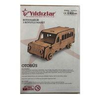 Yıldızlar Demonte 3 Boyutlu Ahşap Maket Otobüs