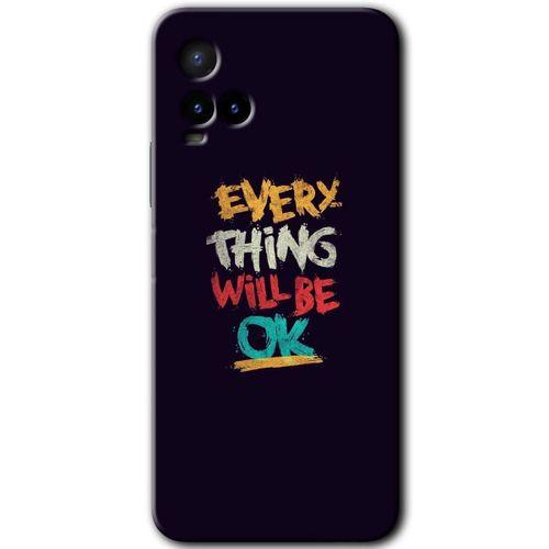 MRCİLETİSİM Vivo Y21s Kılıf HD Desen Baskılı Arka Kapak+Temperli Cam - Everything