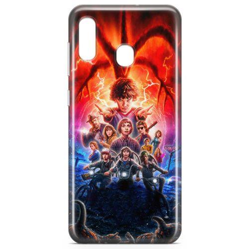Samsung Galaxy A40 Kılıf Sranger Things Arka Kapak Koruma Desenli Full Koruyucu