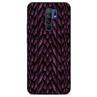 Xiaomi Redmi 9 Kılıf Dragons (7) Telefon Kılıfı Ejderha Skin Bordo