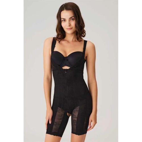 Toparlayıcı Vücut İnceltici Dikişli Fermuarlı Uzun Paca Altı Açık Sıkı Badi Korse