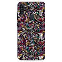 Graffitix (4) Desenli Silikon Kapak Samsung Galaxy M11 Kılıf