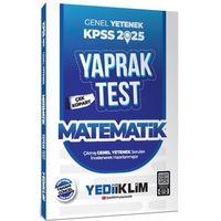 2025 KPSS Matematik Genel Yetenek Çek Kopart Yaprak Test Yediiklim Yayınları