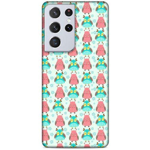 Lopard Samsung Galaxy S21 Ultra Uyumlu Kılıf Baykuşlar (50) Shockproof Kılıf