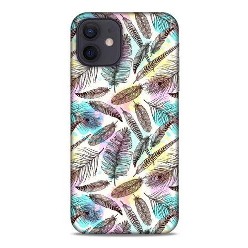 Apple iPhone 12 Kılıf Desenli Özel Seri Tüyler (2) Kabı