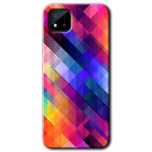 Potkal Hediye Fabrikası Realme C11 Kılıf HD Desen Baskılı Arka Kapak - Multi Oblique
