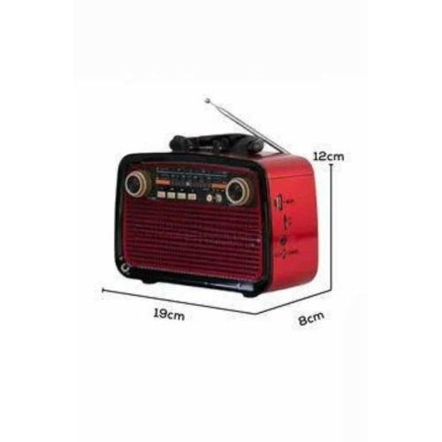 Müzik Kutusu Bluetooth Bağlantılı El Fenerli Nostaljik Tasarım Radyo