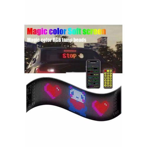 Led Ekran Matrix Panel Cama Yapışan En Büyük Boy 16x96 Led Sayısı Araba Yazısı 12cm-59.5cm