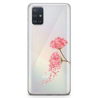 Samsung Galaxy A51 Kılıf Hüzünlü Ortanca Arka Kapak Koruma Desenli Full Koruyucu