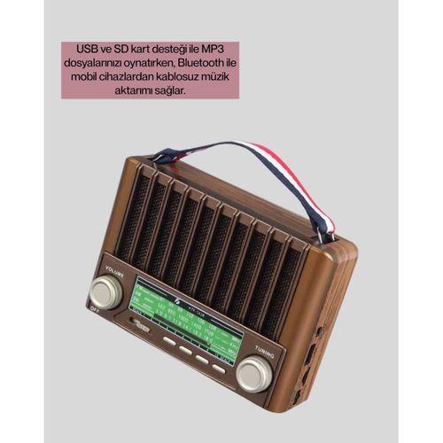 Güneş Enerjili Taşınabilir Radyo Ve Bluetooth Hoparlör Çok Fonksiyonlu