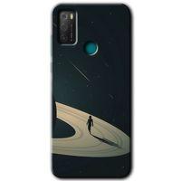 TCL 20E Kılıf HD Desen Baskılı Arka Kapak - Space Planet