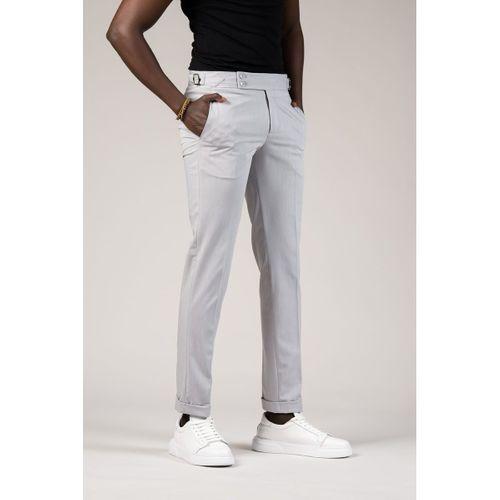 Perpant Slimfit Kemer Tokalı Yazlık Kumaş Pantolon