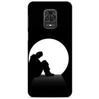 Xiaomi Redmi Note 9 Pro Kılıf Depresyon (46) Core Armor Kılıf Gri Cam Göbeği