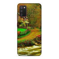 Samsung Galaxy A02s Uyumlu Kılıf Azarbaijan (48) Bumper Kılıf Orman Evi