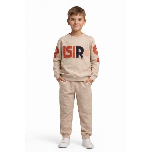 Erkek Çocuk Önü Baskılı Sweatshirt Ve Eşofman Alt Takım BGL-ST05250