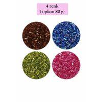 Kesme Cam Boncuk 2mm - 4 Renk - Toplam 80 Gram - BNC445