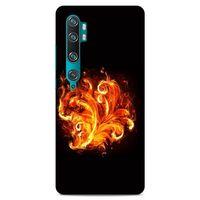 Lopard Xiaomi Mi Cc9 Pro Uyumlu Kılıf FireX (22) Tam Koruma Kılıfı Ateş Buket