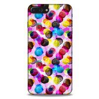 Apple Iphone 8 Plus Kılıf Pastel Renkler (42) Rugged Armor Kılıf Mor Pembe