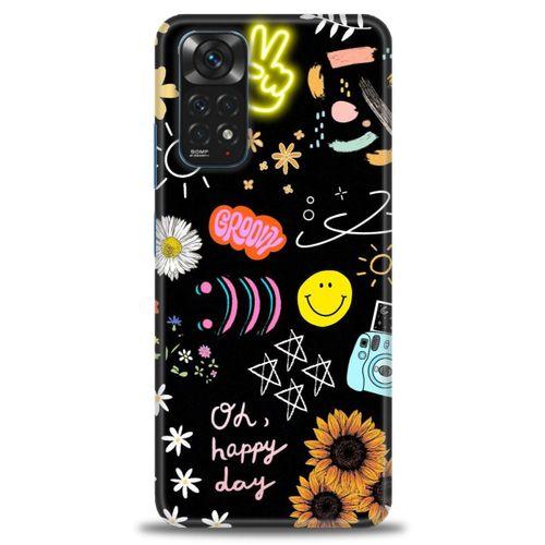 Xiaomi Redmi Note 12 Pro 4G Kılıf HD Baskılı Kılıf - Happy Day + Tam Ekran Koruyucu